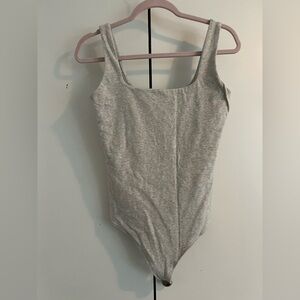 Abercrombie & Fitch Light Gray Soft Bodysuit